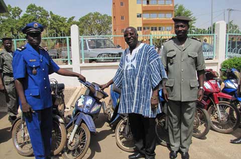 Ouagadougou : La police municipale retrouve une douzaine d’engins volés