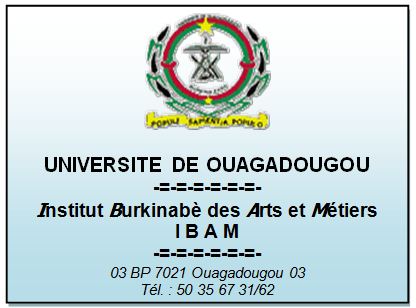  Test d’entrée en 1ère année à l’Institut Burkinabé des Arts et Métiers (IBAM), session 2014
