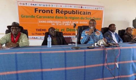 Caravane du Front Républicain dans le Sud- Ouest : Un Appel à la Nation depuis les collines de Bafuji