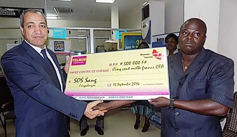 Du sang pour sauver des vies : L’Onatel-SA donne 500 mille francs FCFA et promet 600 poches de sang