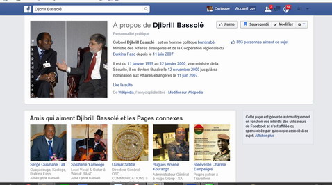 Réseaux sociaux : Djibrill Bassolé  n’est pas encore sur Facebook