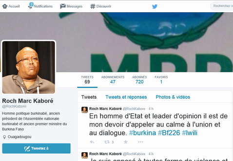 MPP : De faux comptes Twitter attribués à Roch Marc Christian Kaboré