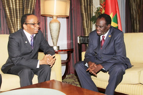 Pierre Ouédraogo de la Francophonie numérique échange avec le Président du Faso