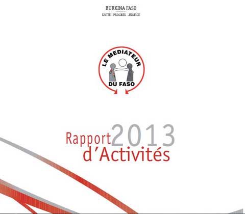 Audiences au CNT : Le Médiateur du Faso présente son rapport d’activités 2013 à Shérif Sy