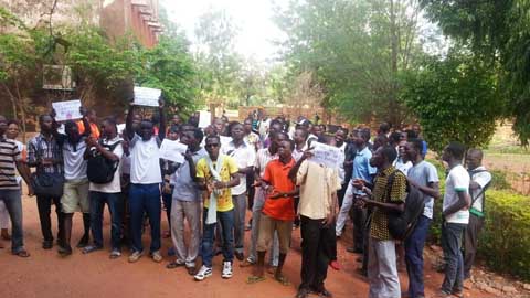Centre Universitaire Polytechnique de Ouahigouya : Les étudiants ont manifesté pour demander de meilleures conditions de vie et d’étude 