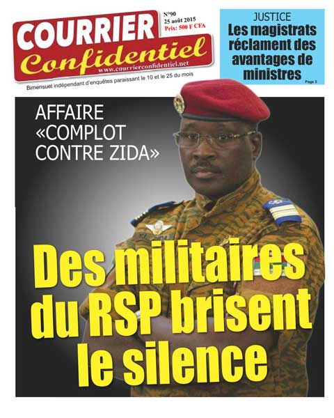 Votre journal Courrier confidentiel N° 90 vient de paraitre ! (Disponible chez les revendeurs de journaux au Burkina Faso). 