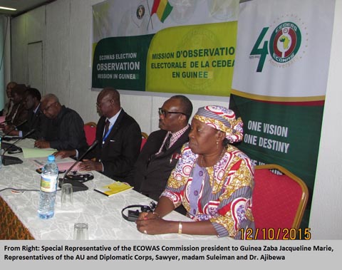 Présidentielle en Guinée : La CEDEAO a déployé une mission d’observation de court et long termes