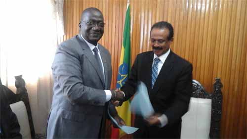 Le nouvel Ambassadeur du Burkina Faso en Ethiopie remet les copies figurées de ses Lettres de Créances aux autorités éthiopiennes