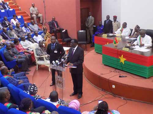 Discours du président du Faso au CNT : Michel Kafando réaffirme la légitimité du CNT