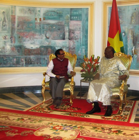 Audience : L’ambassadeur de l’Inde au Burkina était chez le président du Faso