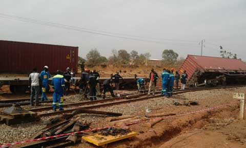 Bobo-Dioulasso : Deux wagons d’un train ont déraillé