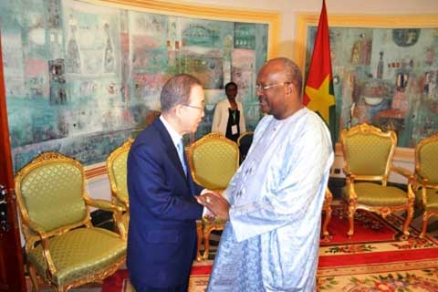 Visite de Ban Ki-moon au Burkina : Un engagement de l’ONU aux côtés d’un « pays qui revient de loin » !