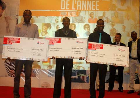 Challenge Startupper de Total Burkina : Bertrand Onadja décroche le premier prix