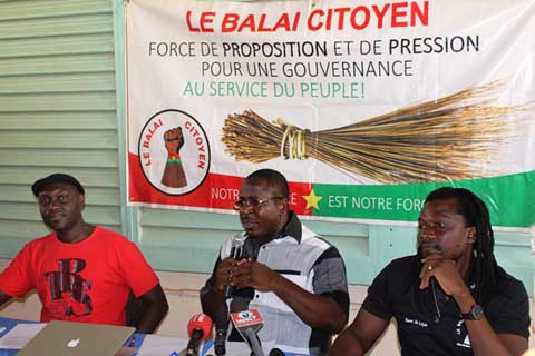 Le Balai citoyen fait le bilan de la Transition et des 100 jours de Roch Kaboré