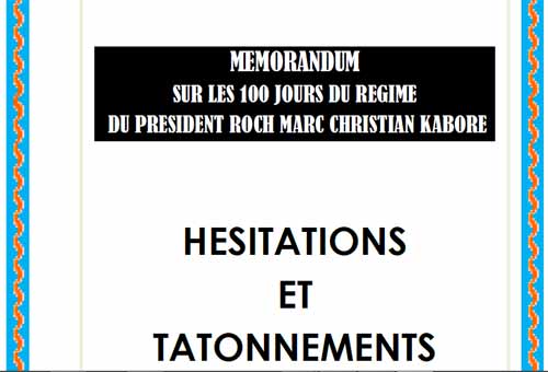« Hésitations et tâtonnements » : L’intégralité du mémorandum de l’opposition sur les 100 jours de Roch Kaboré