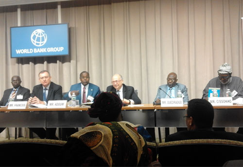Banque Mondiale : Le Ministre Jacob OUEDRAOGO plaide la cause du Programme Initiative pour l’Irrigation au Sahel d’un montant de 7 milliards de dollars US