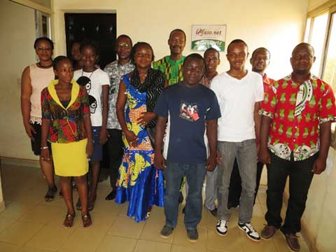 Vie de la rédaction : Nathanaël Ouédraogo, candidat à la mairie de Ouaga, rend visite au Faso.net 