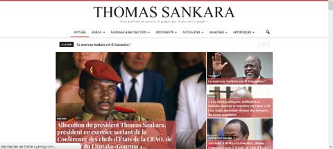 Www.thomassankara.net, le site qui rend hommage au capitaine 