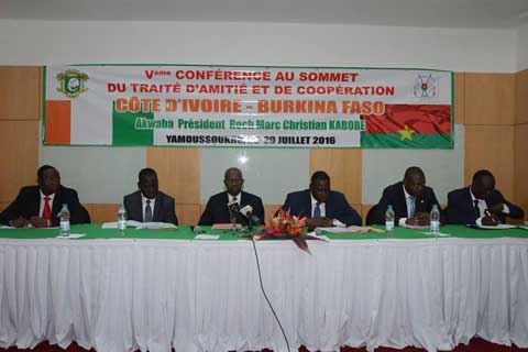 5èmeTAC Burkina - Côte d’Ivoire : Renforcer davantage les liens séculaires entre nos deux pays