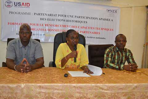 « L’engagement citoyen, ce n’est pas seulement les élections, c’est au-delà ... », exhorte la directrice du NDI-Burkina