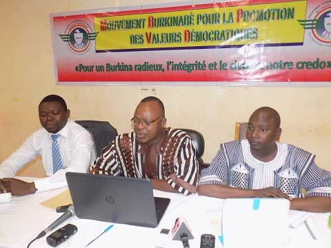 Mouvement burkinabè pour la promotion des valeurs démocratiques (MB- PVD) : Le nouveau venu sur la scène des organisations de la société civile
