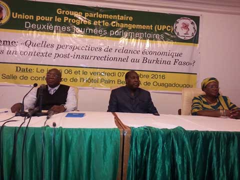 Relance économique au Burkina : La thérapie de choc proposée par le groupe parlementaire UPC