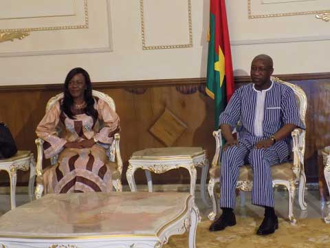 Premier ministère : La ministre ivoirienne du plan et du développement chez Paul Kaba Thiéba