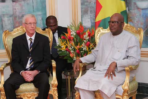 Coopération : Bo Forsberg, le  président de Diakonia Stockholm était chez le président du Faso