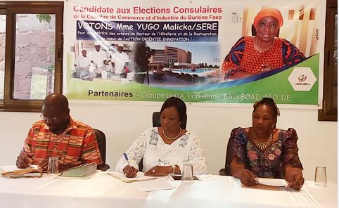Elections consulaires : Malicka Yugo/Séré compte révolutionner le secteur de l’hôtellerie et de la restauration 