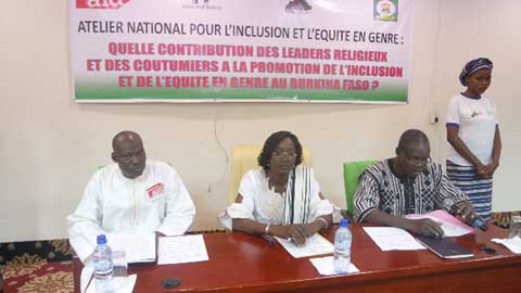 Promotion de l’inclusion et équité  en genre au Burkina Faso : Quelle contribution des leaders religieux et des coutumiers ?