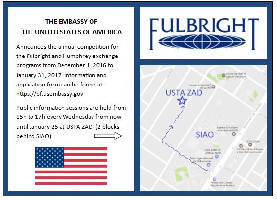 the Fulbright and Humphrey exchange programs from December 1, 2016 to January 31, 2017