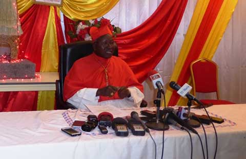 Message du cardinal Philippe Ouédraogo dans le cadre des fêtes de Noël et du nouvel an : « Tous les croyants doivent se mobiliser pour prier » 