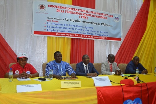 Fédération syndicale mondiale : Le monde du travail en débats à Ouagadougou