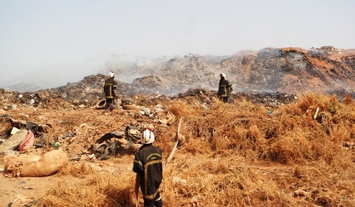 Centre de traitement des déchets de Ouagadougou : Les hypothèses de l’incendie, selon le directeur de la propreté