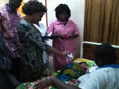 Organisation Internationale  de la Francophonie : Michaelle Jean visite le site pilote de  l’application ICIVIL à la maternité Schiphra