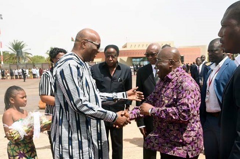 Le président de la République du Ghana en visite de travail  au Burkina Faso
