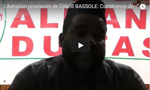 Libération provisoire de Djibrill BASSOLE : Conférence de presse de la NAFA