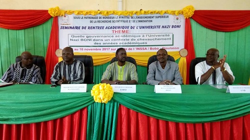 Université Nazi Boni de Bobo-Dioulasso : Un séminaire pour mettre fin au chevauchement des années académiques