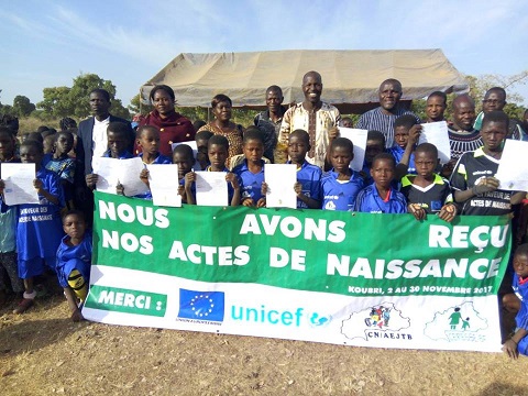 Enregistrement des naissances : 347 enfants reconnus légalement grâce à CERESSE Burkina Faso