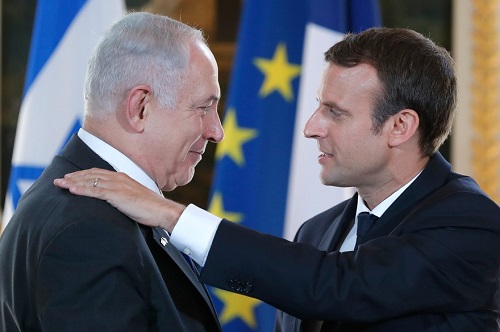 Proche-Orient : Emmanuel Macron et Benjamin Netanyahu en conférence de presse conjointe
