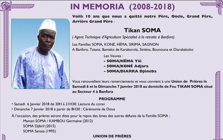 In memoria : Tikan SOMA