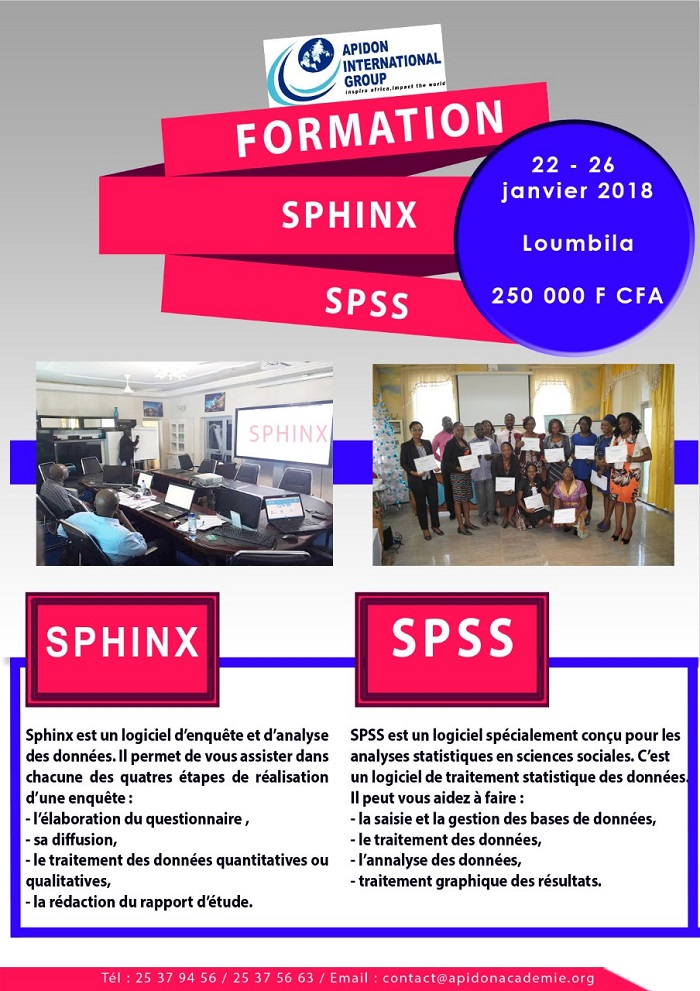 Offre de formation sur les logiciels Sphinx et SPSS