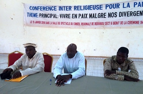 Dialogue inter-religieux pour la paix : « C’est la diversité des religions qui donne un sens à la religion » (préfet de Dédougou, Emile Hien)