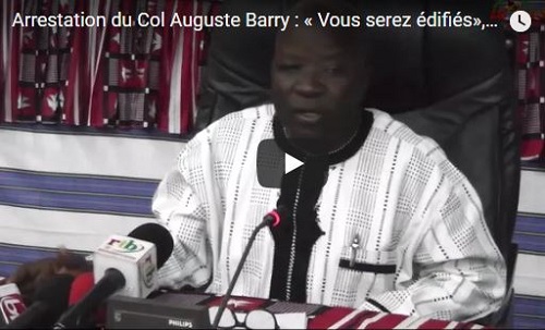 Arrestation du Col Auguste Barry : « Vous serez édifiés », promet Simon Compaoré