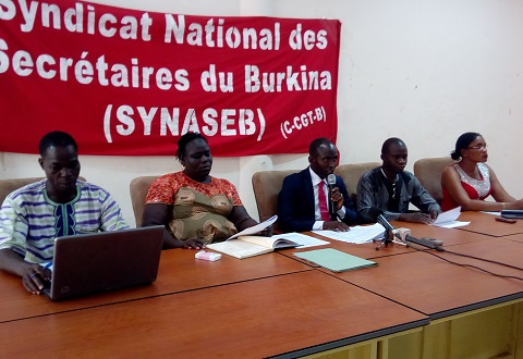 Syndicat des secrétaires du Burkina : Une grève dans  les jours à venir ?