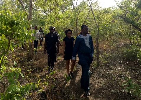 Environnement : Le ministre Nestor Bassière et Audrey  Pulvar dans le ranch de gibier de Nazinga 