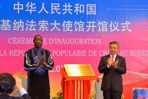 Diplomatie : Pékin inaugure son ambassade à Ouagadougou