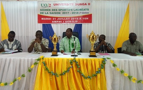 Université Ouaga II : La présidence félicite ses lauréats sportifs de la saison 2017-2018