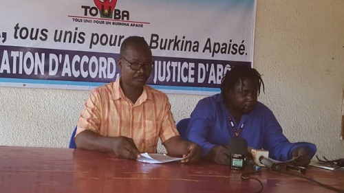 Tous unis pour un Burkina apaisé (TOUBA) : L’Organisation de la société civile trouve inopportune la marche-meeting du 29 septembre prochain