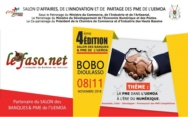 4e édition du salon des banques et PME de l’UEMOA : Du 8 au 11 novembre 2018 à Bobo Dioulasso